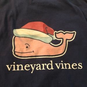 Vineyard Vines Christmas Santa Whale Long Sleeve